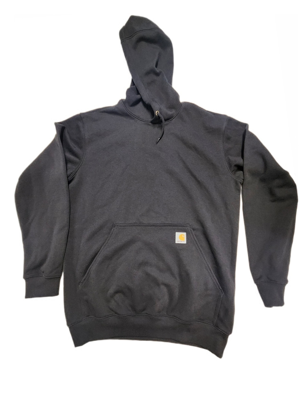 Carhartt Black Pullover Hooded Sweatshirt with Logo Patch